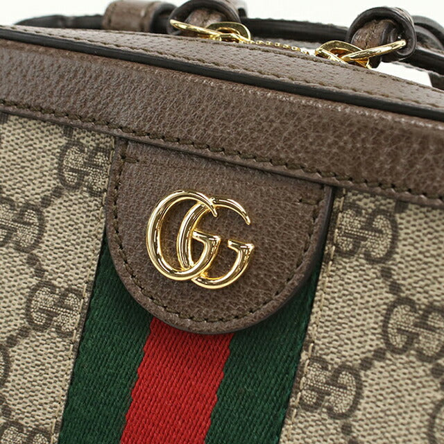 二手 Gucci 斜挎单肩包 女士品牌 GUCCI GG Supreme 链条皮革 602576 米色 USDGU109579011