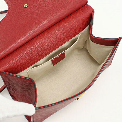 中古 グッチ ハンドバッグ レディース ブランド GUCCI GGマーモント 2WAY レザー 442622 レッド USDGU109788011