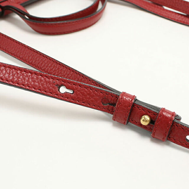中古 グッチ ハンドバッグ レディース ブランド GUCCI GGマーモント 2WAY レザー 442622 レッド USDGU109788011