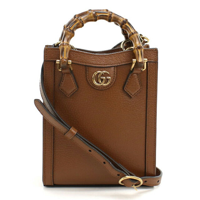 Used Gucci tote bag ladies brand GUCCI Diana 2WAY leather 739079 brown USDGU109791011