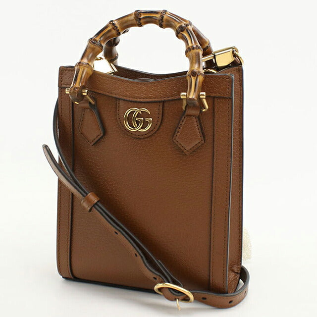 Used Gucci tote bag ladies brand GUCCI Diana 2WAY leather 739079 brown USDGU109791011