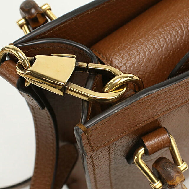 Used Gucci tote bag ladies brand GUCCI Diana 2WAY leather 739079 brown USDGU109791011