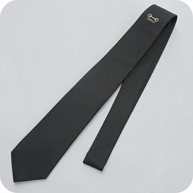 中古 グッチ ネクタイ メンズ ブランド GUCCI ホースビット シルクジャ