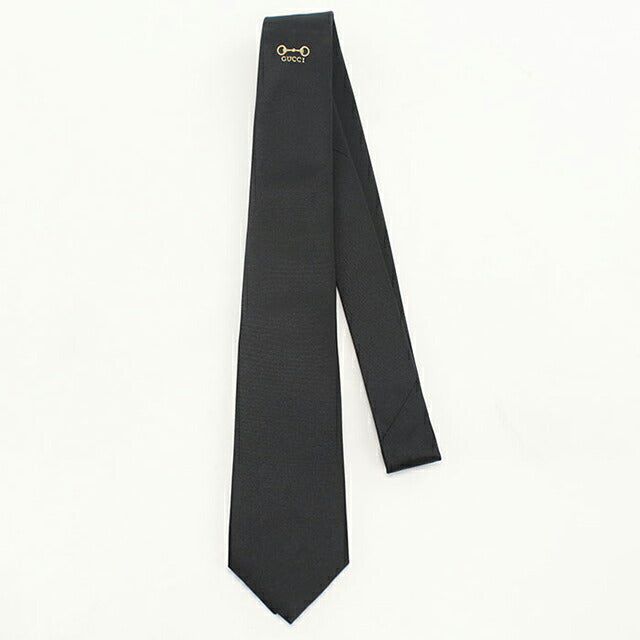 中古 グッチ ネクタイ メンズ ブランド GUCCI ホースビット シルクジャ