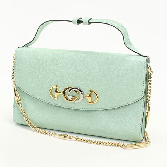 中古 グッチ ハンドバッグ レディース ブランド GUCCI ズゥミ 2WAY レザー 572375 グリーン USDGU109848011