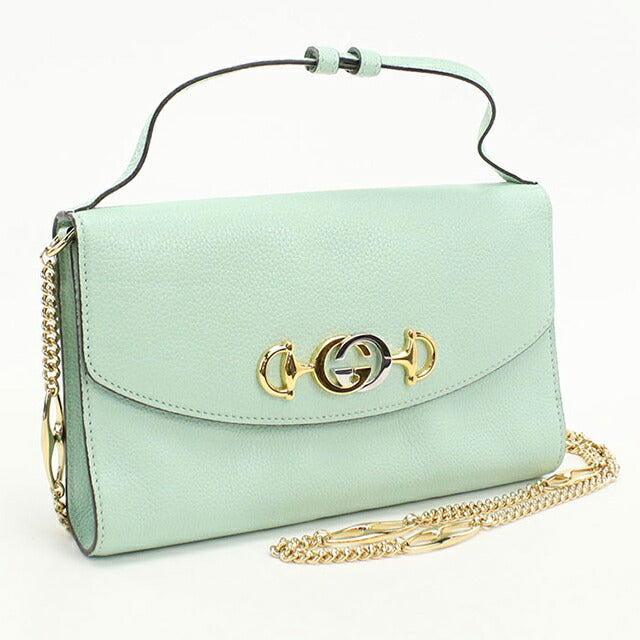 中古 グッチ ハンドバッグ レディース ブランド GUCCI ズゥミ 2WAY レザー 572375 グリーン USDGU109848011