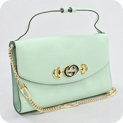 中古 グッチ ハンドバッグ レディース ブランド GUCCI ズゥミ 2WAY レザー 572375 グリーン USDGU109848011