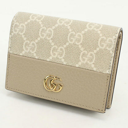 Used Gucci Bifold Wallet Bifold Wallet Ladies Brand GUCCI Double G Card Case Wallet Leather 658610 Beige USDGU109882011