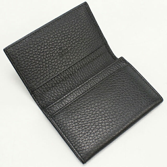 グッチ GUCCI ブラックレザー 名刺入れ 474748 中古 グッチ 名刺入れ レディース ブランド GUCCI GGマーモント レザー