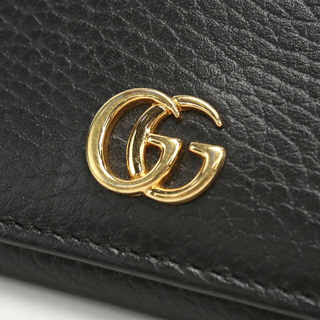 中古 グッチ 名刺入れ レディース ブランド GUCCI GGマーモント レザー