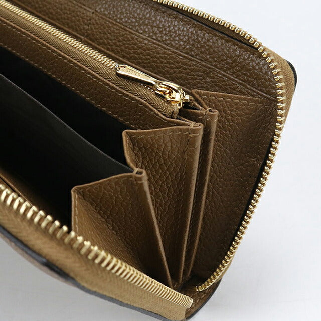 Used Gucci long wallet round zipper ladies brand GUCCI Zumi zip around wallet leather 570661 brown USDGU109987011