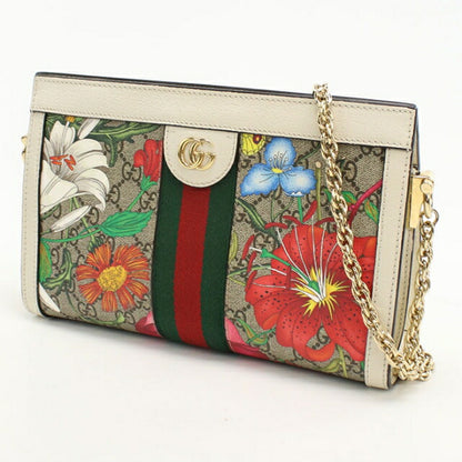 Used Gucci shoulder bag ladies brand GUCCI Ophidia chain leather 503877 beige USDGU110185011