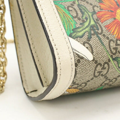 Used Gucci shoulder bag ladies brand GUCCI Ophidia chain leather 503877 beige USDGU110185011