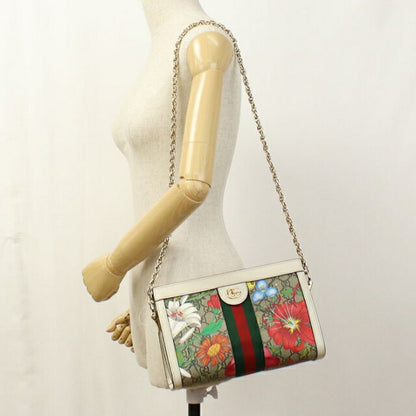 Used Gucci shoulder bag ladies brand GUCCI Ophidia chain leather 503877 beige USDGU110185011