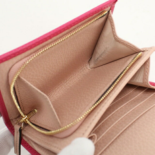 中古 グッチ 二つ折り財布 二折財布 レディース ブランド GUCCI ダブル