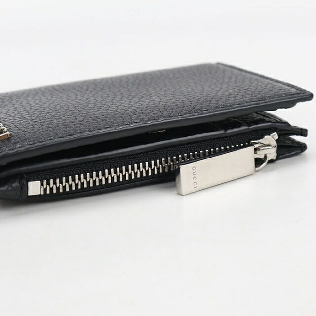 中古 グッチ 二つ折り財布 二折財布 メンズ ブランド GUCCI GUCCI ロゴ コインウォレット レザー 795292 ブラック USDGU110313011