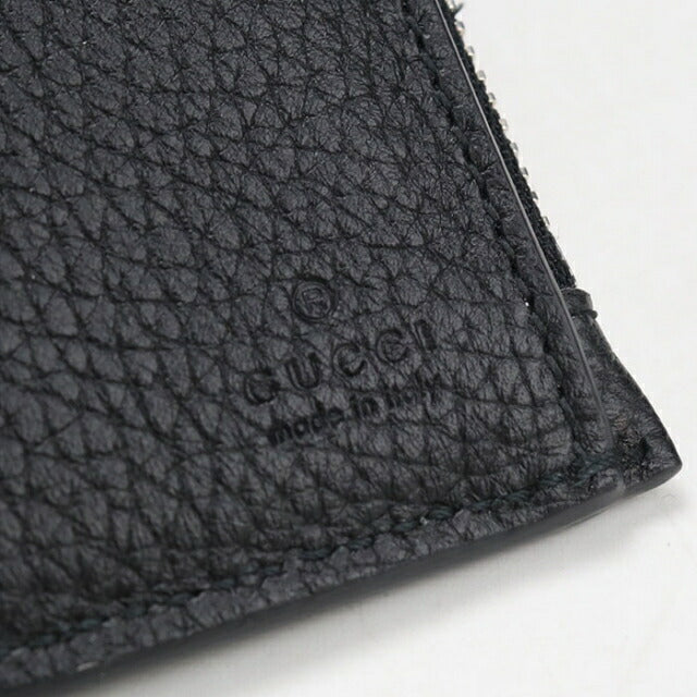 中古 グッチ 二つ折り財布 二折財布 メンズ ブランド GUCCI GUCCI ロゴ コインウォレット レザー 795292 ブラック USDGU110313011