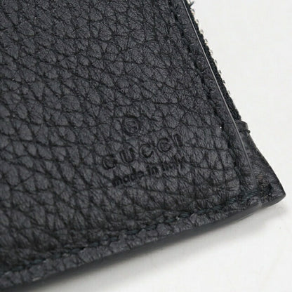 中古 グッチ 二つ折り財布 二折財布 メンズ ブランド GUCCI GUCCI ロゴ コインウォレット レザー 795292 ブラック USDGU110313011