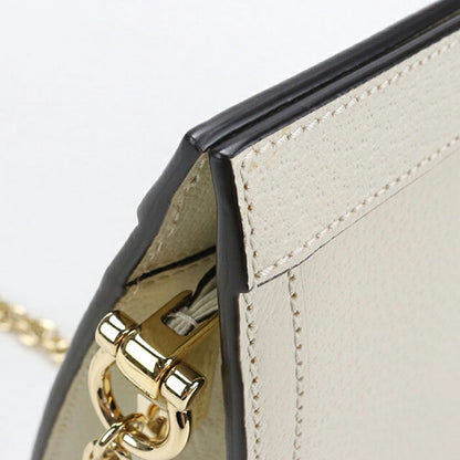 Used Gucci shoulder bag ladies brand GUCCI Ophidia chain bag leather 719883 white USDGU110410011