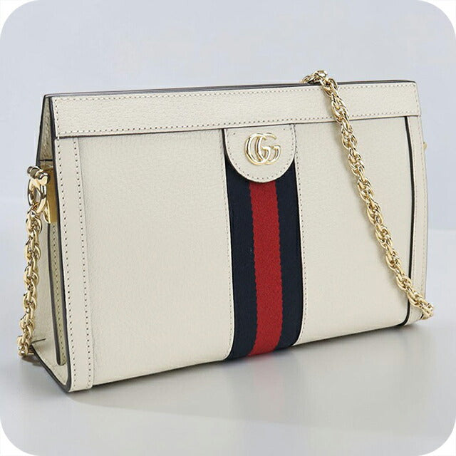 Used Gucci shoulder bag ladies brand GUCCI Ophidia chain bag leather 719883 white USDGU110410011