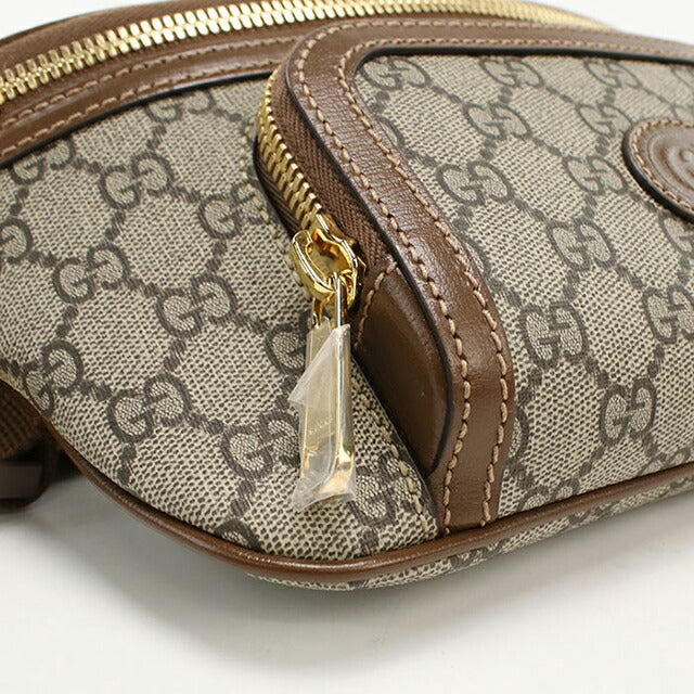 GUCCI ボディバッグ ベージュ/ブラウン 中古 グッチ ボディバッグ メンズ ブランド GUCCI インターロッキングG