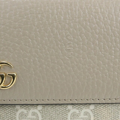中古 グッチ 長財布二折 レディース ブランド GUCCI ダブルG コンチネンタルウォレット 456116 ベージュ USDGU110623011