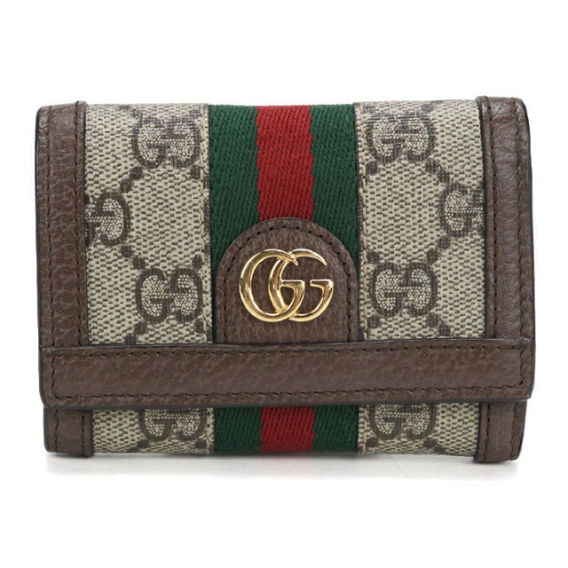 Used Gucci tri-fold wallet tri-fold wallet ladies brand GUCCI Ophidia 644334 Beige USDGU110727011