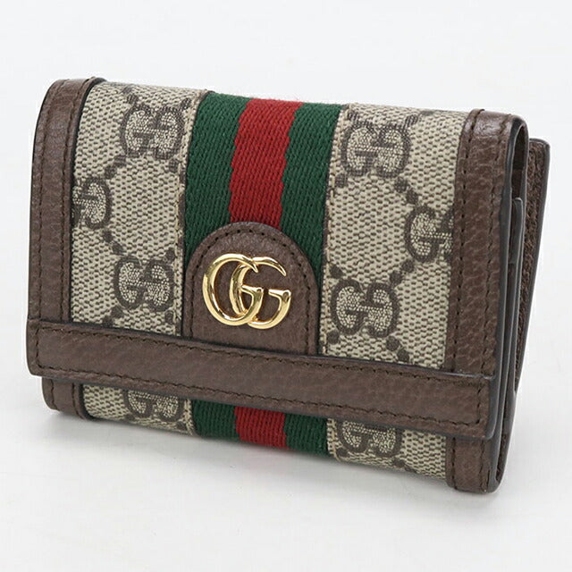 Used Gucci tri-fold wallet tri-fold wallet ladies brand GUCCI Ophidia 644334 Beige USDGU110727011