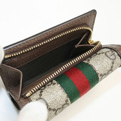 Used Gucci tri-fold wallet tri-fold wallet ladies brand GUCCI Ophidia 644334 Beige USDGU110727011