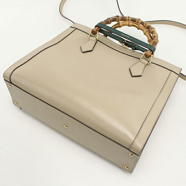 中古 グッチ トートバッグ レディース ブランド GUCCI グッチ ダイアナ 2WAY レザー 655658 ベージュ USDGU110753011