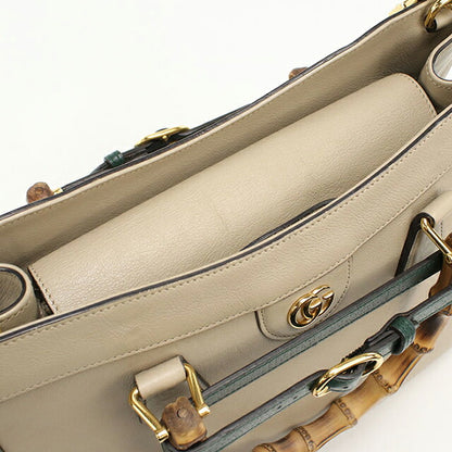 中古 グッチ トートバッグ レディース ブランド GUCCI グッチ ダイアナ 2WAY レザー 655658 ベージュ USDGU110753011