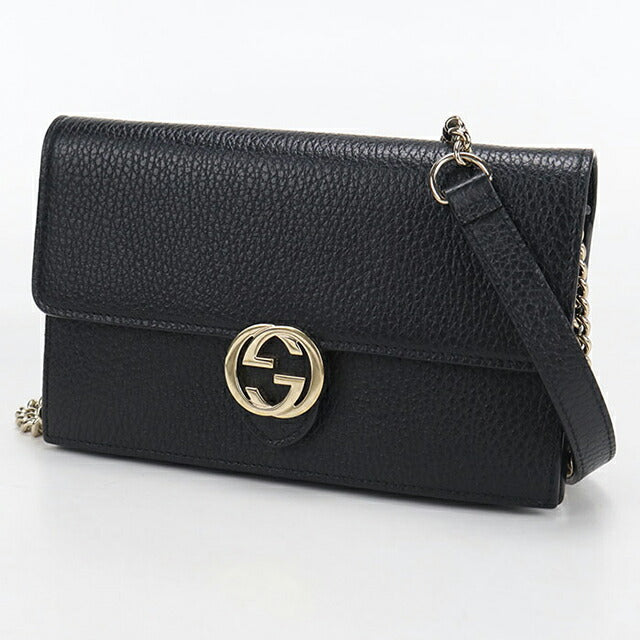 NR92　br6649tm　【GUCCI】インターロッキングG　チェーンウォレット 中古 グッチ チェーンウォレット レディース ブランド GUCCI インター