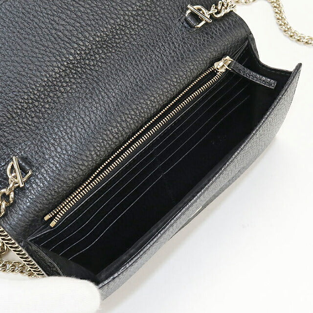 NR92　br6649tm　【GUCCI】インターロッキングG　チェーンウォレット GUCCI（グッチ） 財布 カードケースウォレット レディース インター