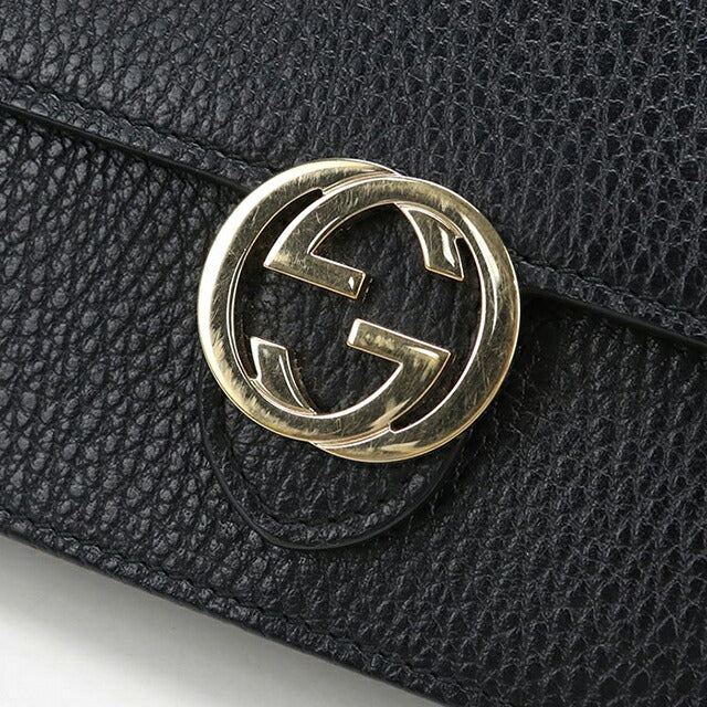 NR92　br6649tm　【GUCCI】インターロッキングG　チェーンウォレット GUCCI（グッチ） 財布 カードケースウォレット レディース インター