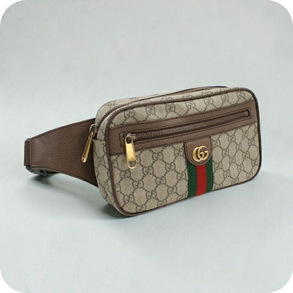 中古 グッチ ボディバッグ ユニセックス ブランド GUCCI オフィディア GGベルトバッグ レザー 574796 ベージュ USDGU110830011