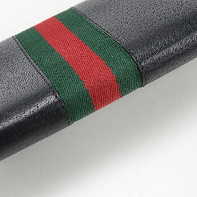 二手古驰长钱包双折女士品牌 GUCCI Ophidia Continental 钱包皮革 523153 黑色 USDGU110850011