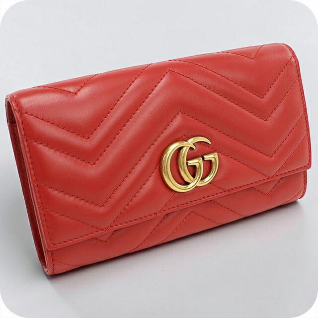 中古 グッチ 長財布二折 レディース ブランド GUCCI ダブルG