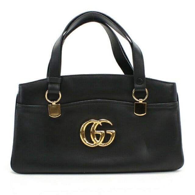 中古 グッチ ハンドバッグ レディース ブランド GUCCI GGマーモント アリー レザー 550130 ブラック USDGU111109011