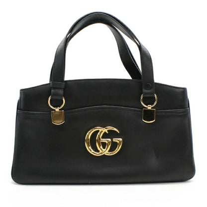 Used Gucci handbag ladies brand GUCCI GG Marmont Alley leather 550130 black USDGU111109011