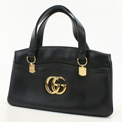 Used Gucci handbag ladies brand GUCCI GG Marmont Alley leather 550130 black USDGU111109011