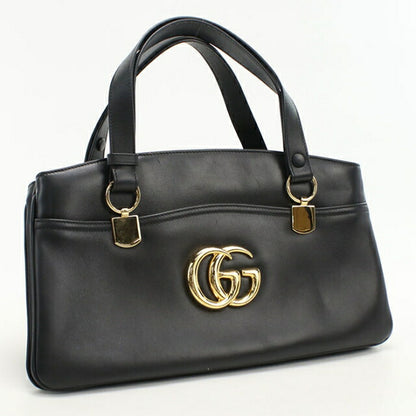 Used Gucci handbag ladies brand GUCCI GG Marmont Alley leather 550130 black USDGU111109011