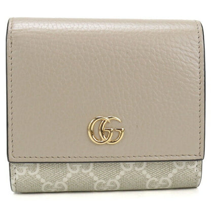 Used Gucci Bifold Wallet Bifold Wallet Ladies Brand GUCCI Double G Medium Wallet 595857 Beige USDGU111125011