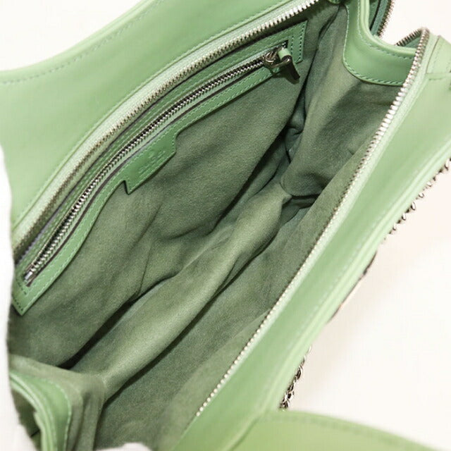 Used Gucci tote bag ladies brand GUCCI petit GG 2WAY leather 745918 green USDGU111468011