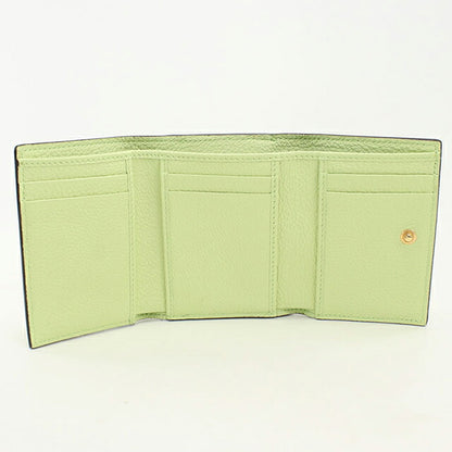 中古 グッチ 三つ折り財布 三折財布 レディース ブランド GUCCI レザー 731694 グリーン USDGU111523011