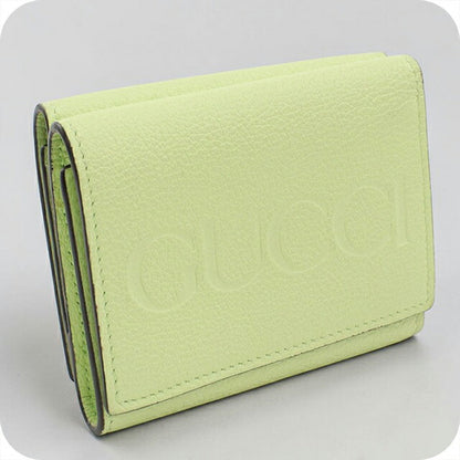 中古 グッチ 三つ折り財布 三折財布 レディース ブランド GUCCI レザー 731694 グリーン USDGU111523011