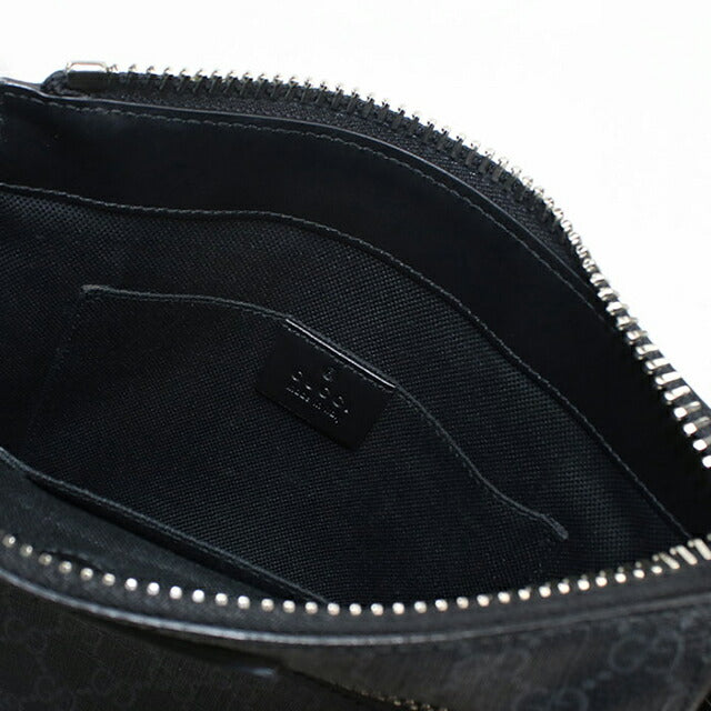 中古 グッチ 斜め掛け ショルダーバッグ メンズ ブランド GUCCI GGスプリーム スモール メッセンジャーバッグ 523599 ブラック USDGU112111011