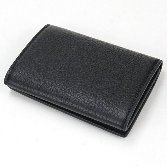 中古 グッチ 名刺入れ メンズ ブランド GUCCI グッチロゴ カードケース レザー 771152 ブラック USDGU112158011