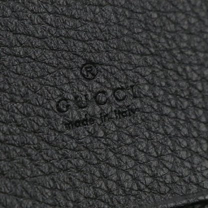 中古 グッチ 名刺入れ メンズ ブランド GUCCI グッチロゴ カードケース レザー 771152 ブラック USDGU112158011