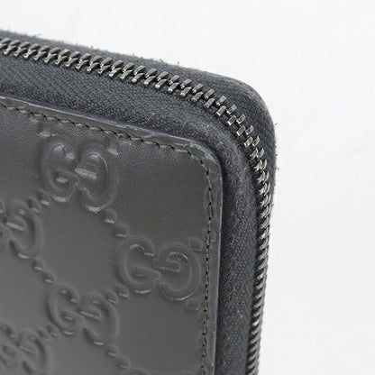 二手 Gucci 长钱包圆形拉链男装品牌 GUCCI Guccisima 皮革 307987 灰色 USDGU112283011