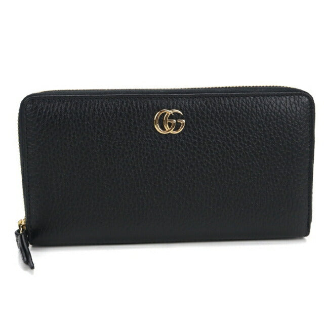 グッチ ジップアラウンドウォレット GGマーモント 長財布 レザー 456117 レディース GUCCI  中古 GUCCI】グッチ『GGマーモント パイソン ジップアラウンド ウォレット
